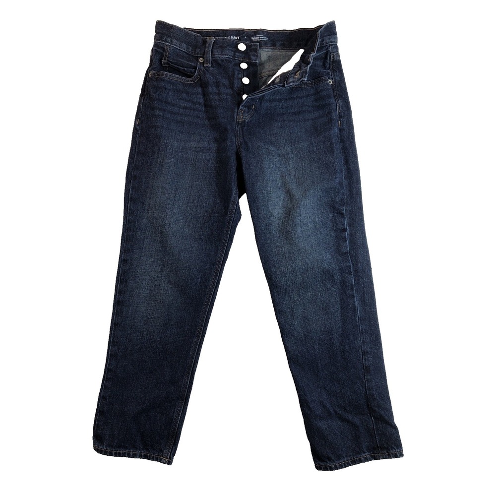 Old Navy Jeans Women's 0 Denim Slouchy Straight High Rise Button Fly‎